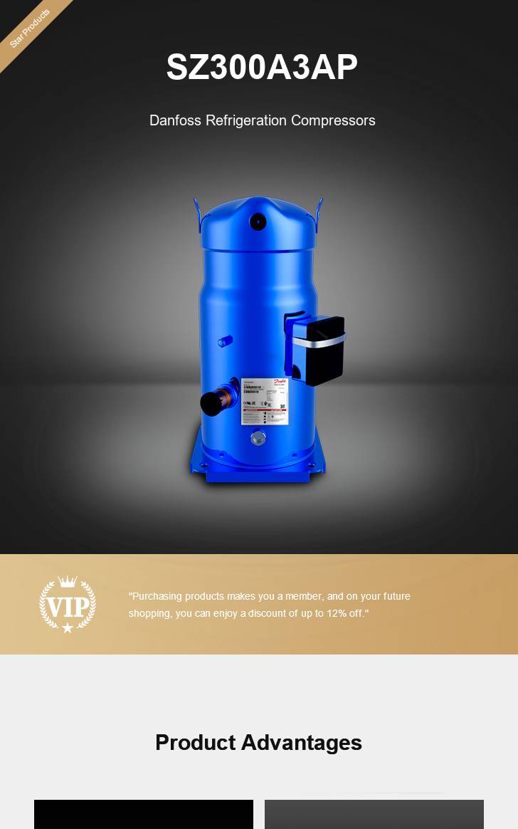 Danfoss Compressor SZ300A3AP, technical parameters pdf, structure diagram